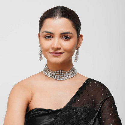 Beryachi Florina Diamante Designer Choker Set
