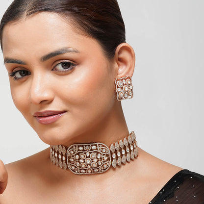 Beryachi Neelima Polki Necklace Set