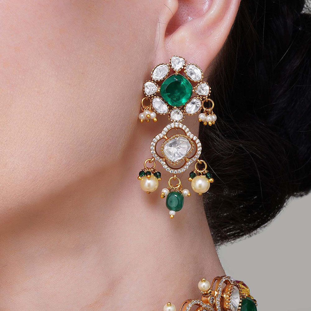 Beryachi Aditri Kundan Polki Choker Necklace Set
