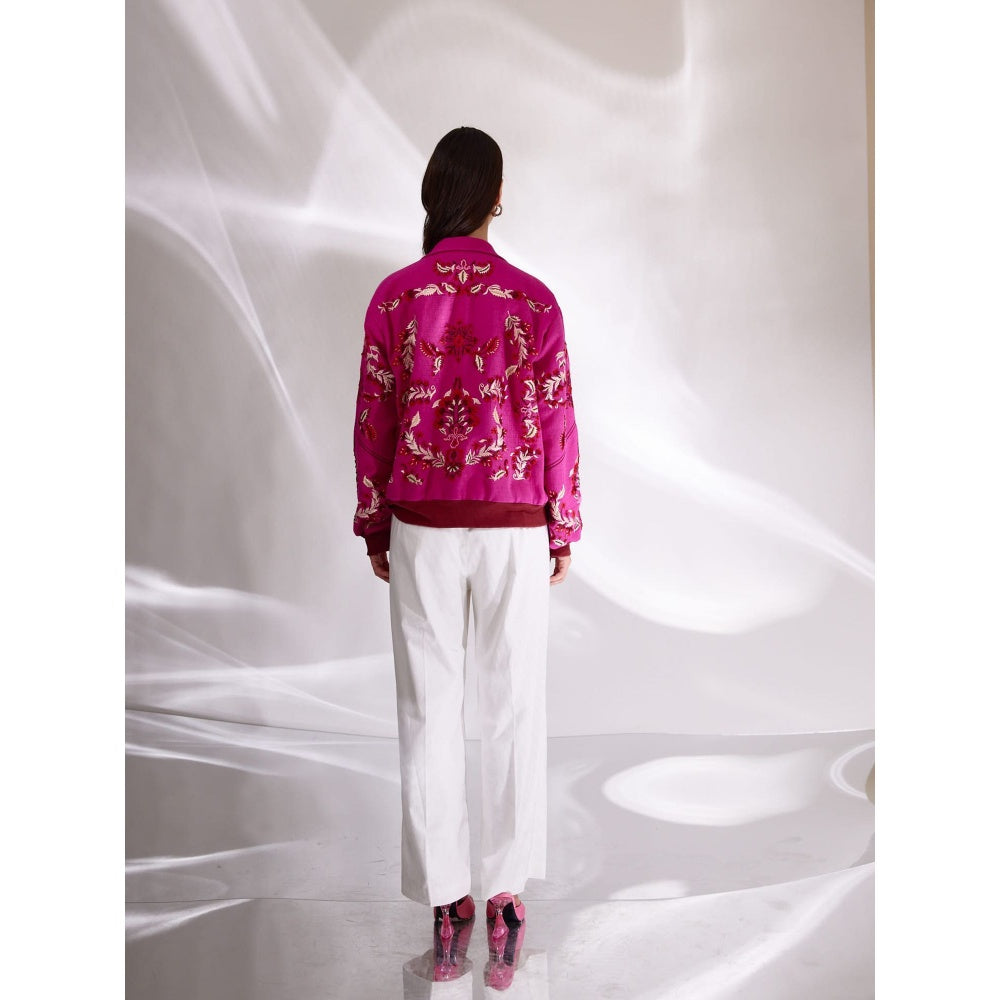 BETRUE Raani Embroidered Shaket Jacket in Handloom Herringbone Cotton