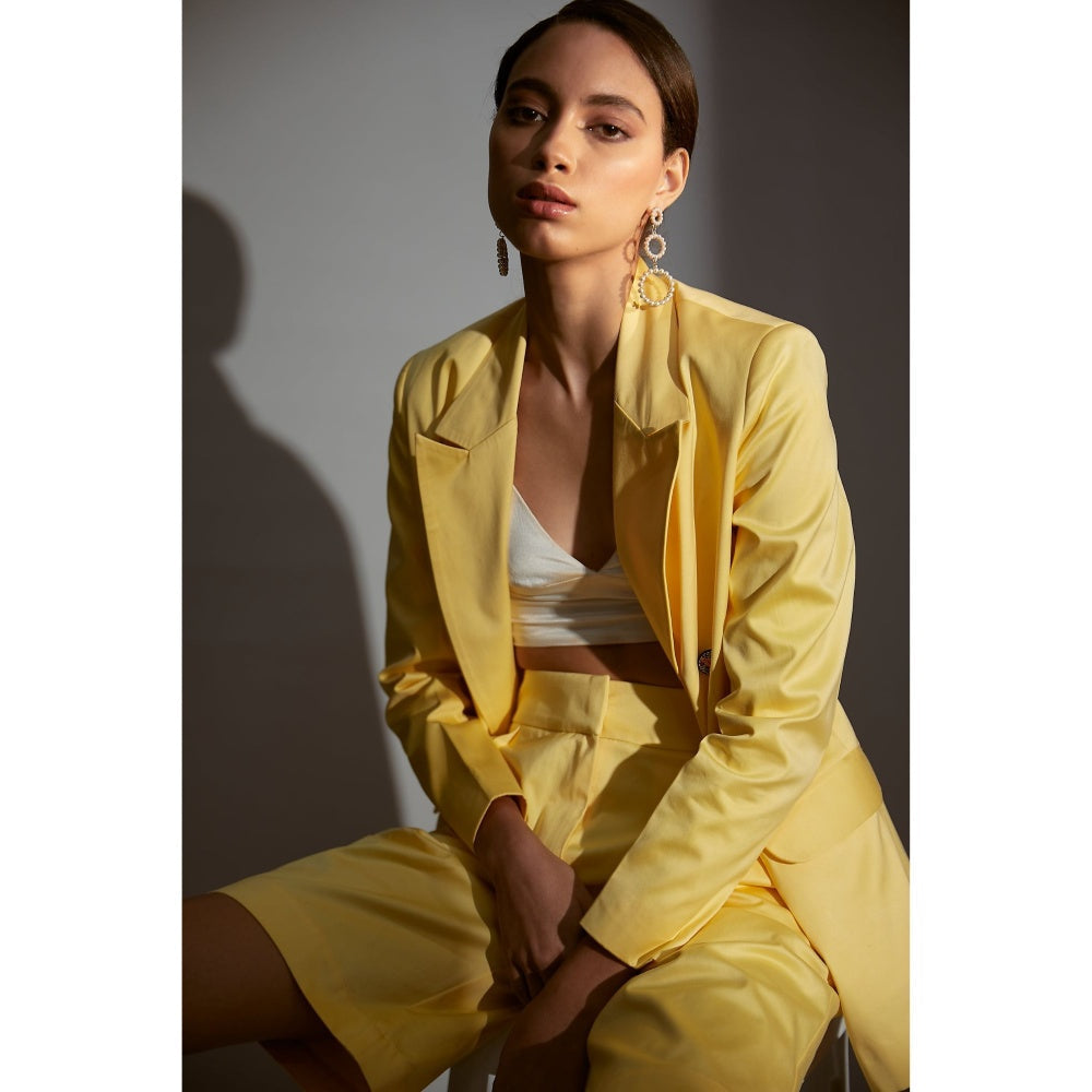 BETRUE Canary Blazer and Shorts (Set of 2)