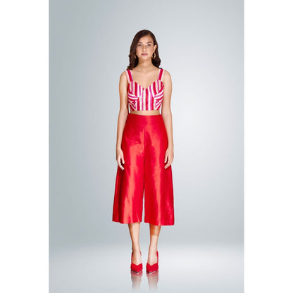 BETRUE Red Happy Stripes Bustier