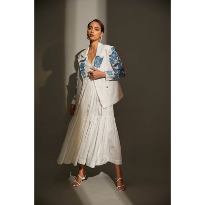 BETRUE Vintage Embroidered Summer Blazer