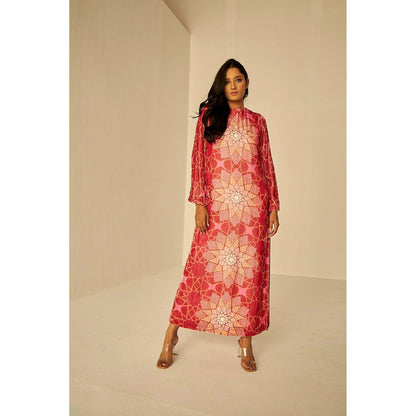 BETRUE Bukhara Velvet Straight Long Dress