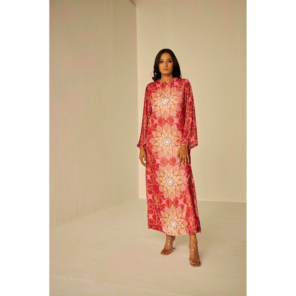 BETRUE Bukhara Velvet Straight Long Dress