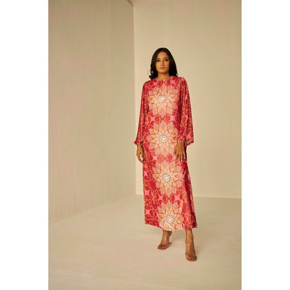 BETRUE Bukhara Velvet Straight Long Dress