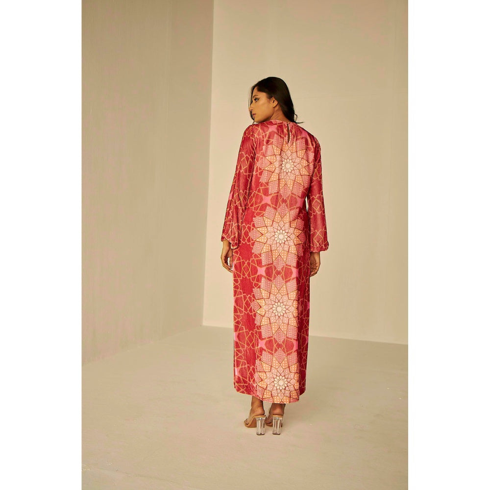 BETRUE Bukhara Velvet Straight Long Dress