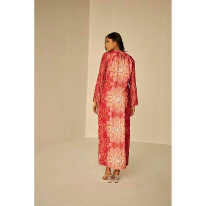 BETRUE Bukhara Velvet Straight Long Dress
