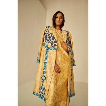 BETRUE The Window Trench, Kurta and Pant Set (Set of 3)
