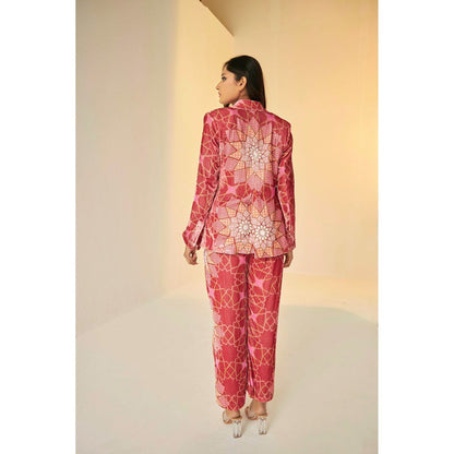 BETRUE Bukhara Velvet Jacket and Pants Set With Bustier (Set of 3)