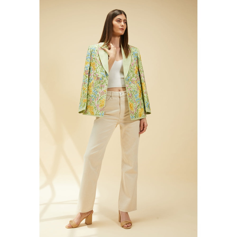 BETRUE The Embroidered Orient Sea Blazer