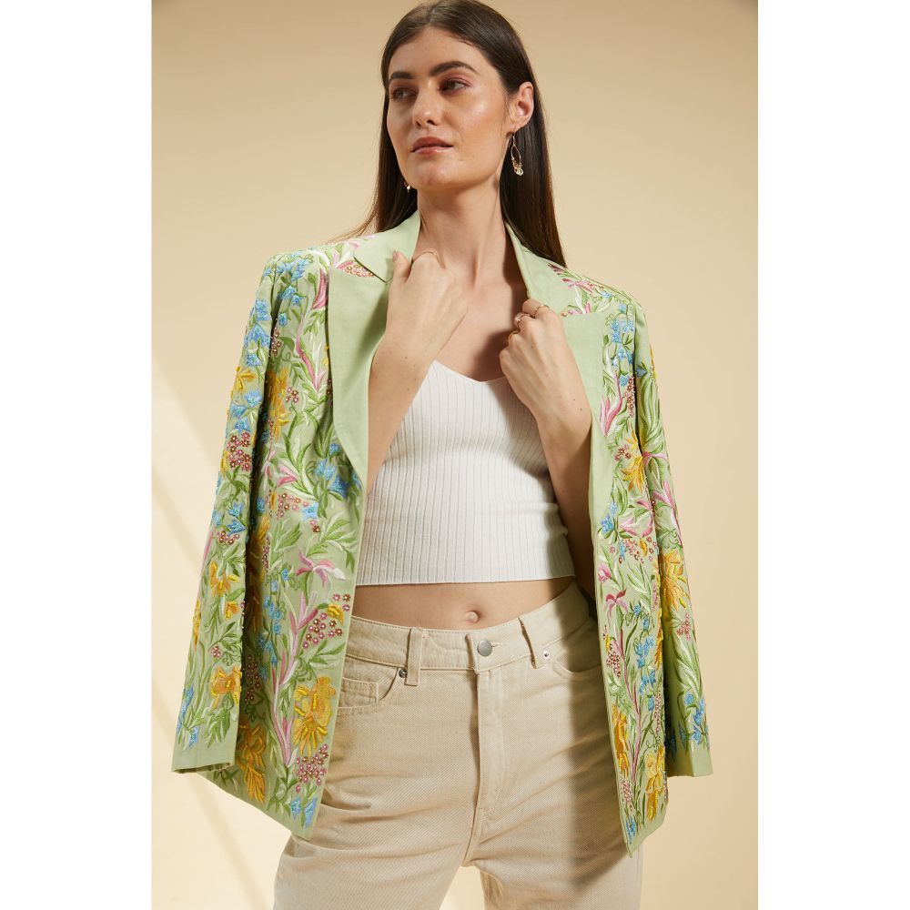 BETRUE The Embroidered Orient Sea Blazer