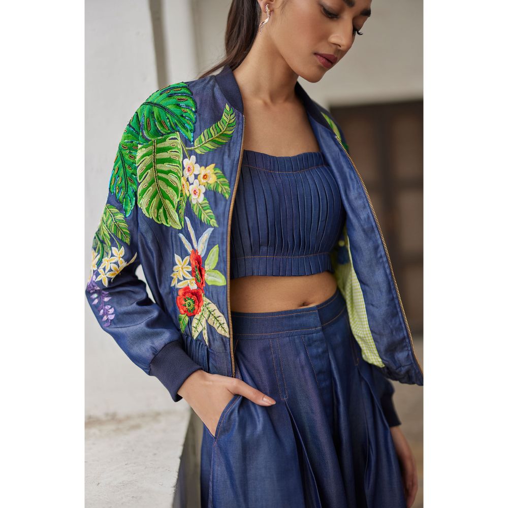 BETRUE Denim Buda Embroidered Jacket