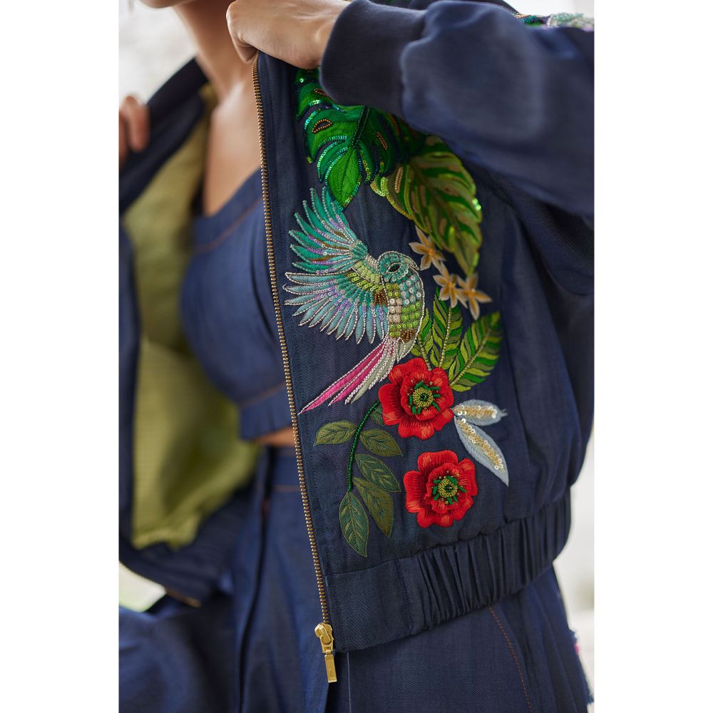BETRUE Denim Buda Embroidered Jacket