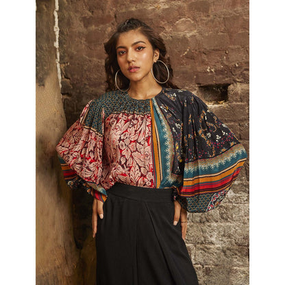 Bhanuni by Jyoti Hazel Wood Multi-Colour Top