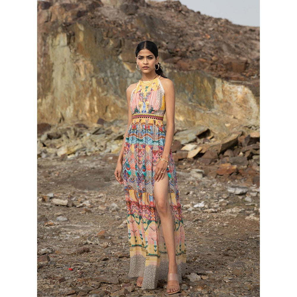 Bhanuni by Jyoti Yellow Maxi Dress