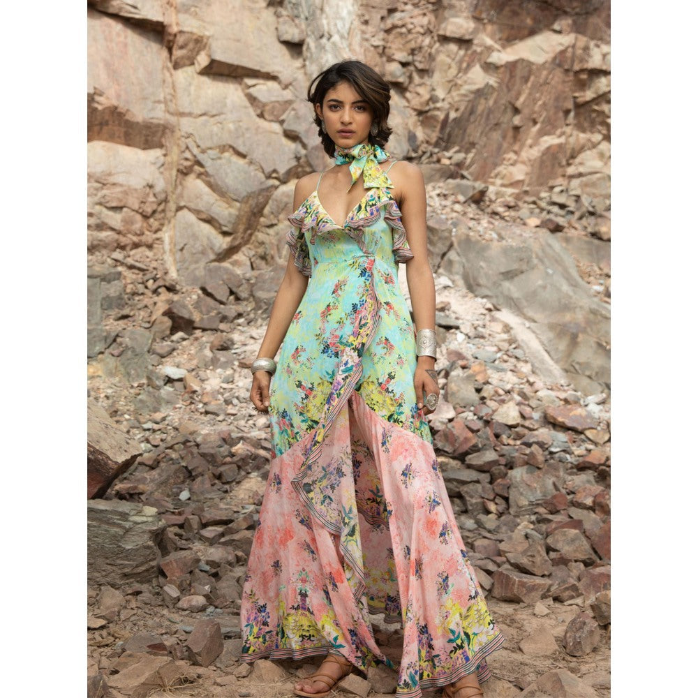Bhanuni by Jyoti Matcha Green Maxi Dress