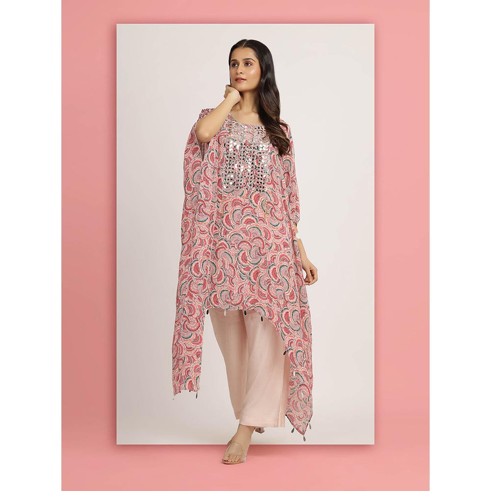 Bha-Sha Pink Masoom Kaftan With Pant