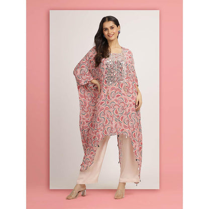 Bha-Sha Pink Masoom Kaftan With Pant