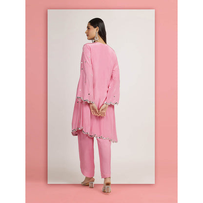 Bha-Sha Pink Rakhi Kurta With Pant