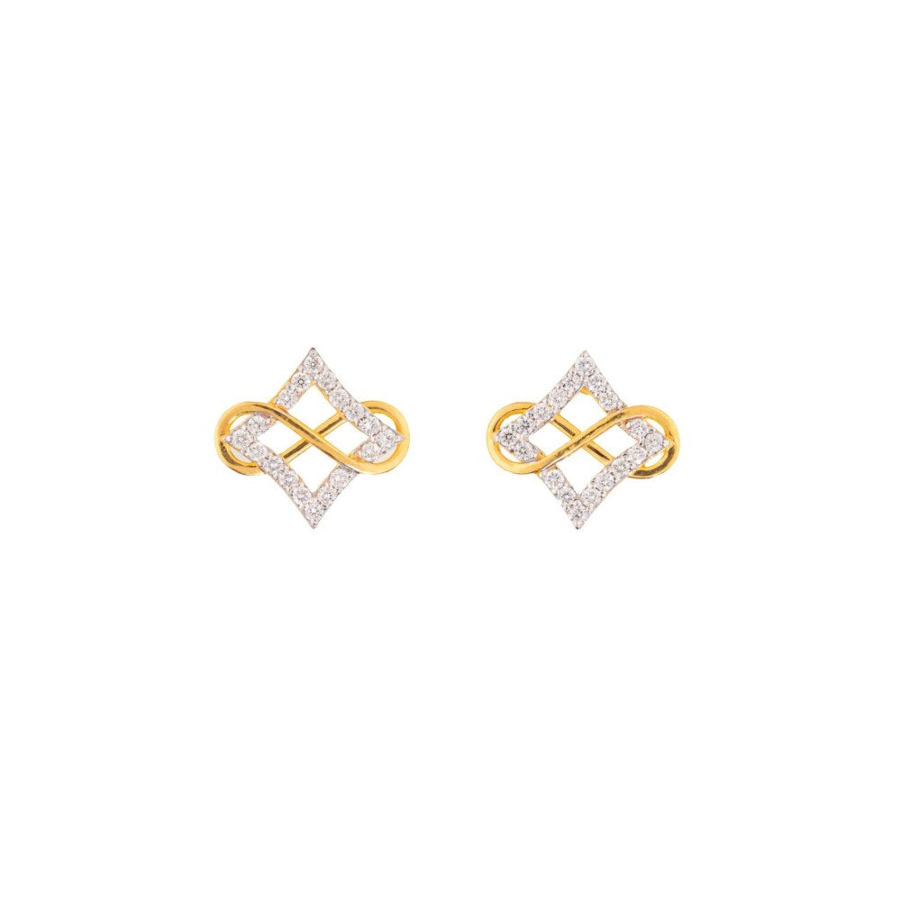 Bijou Co. Cohort Lab Grown Diamond Studs - White