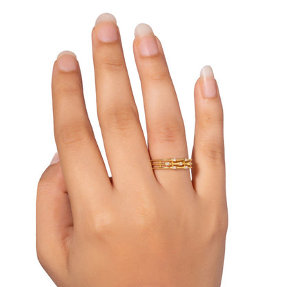 Bijou Co. Cascade Lab Grown Diamond Ring - White