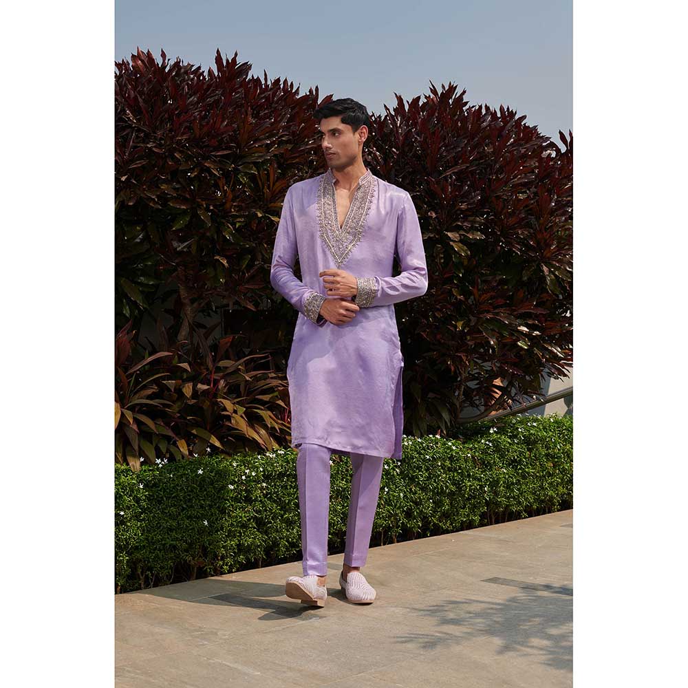Jigar and Nikita Lavender Affair Kurta with Pant (Set of 2)