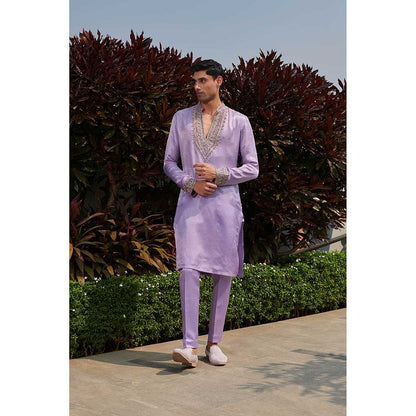 Jigar and Nikita Lavender Affair Kurta with Pant (Set of 2)