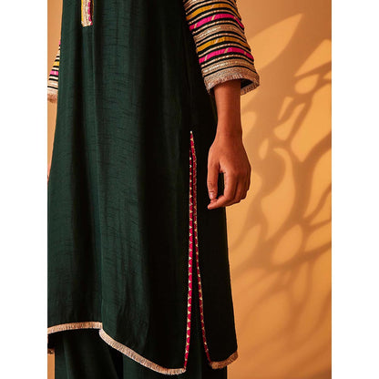 Bo Tree Green Arzoo Kurta with Pant (Set of 2)