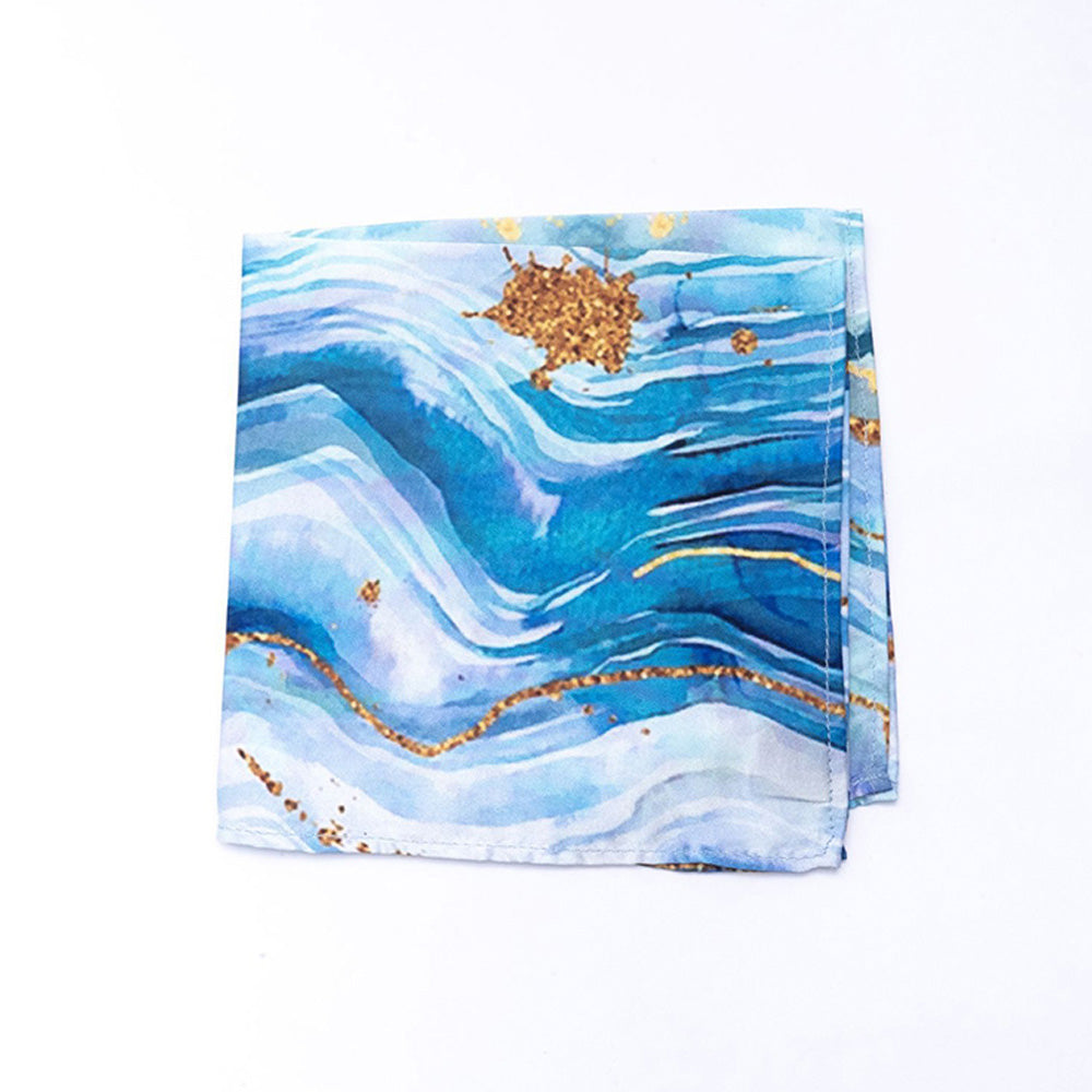 Bubber Blu Ocean Pocket Square