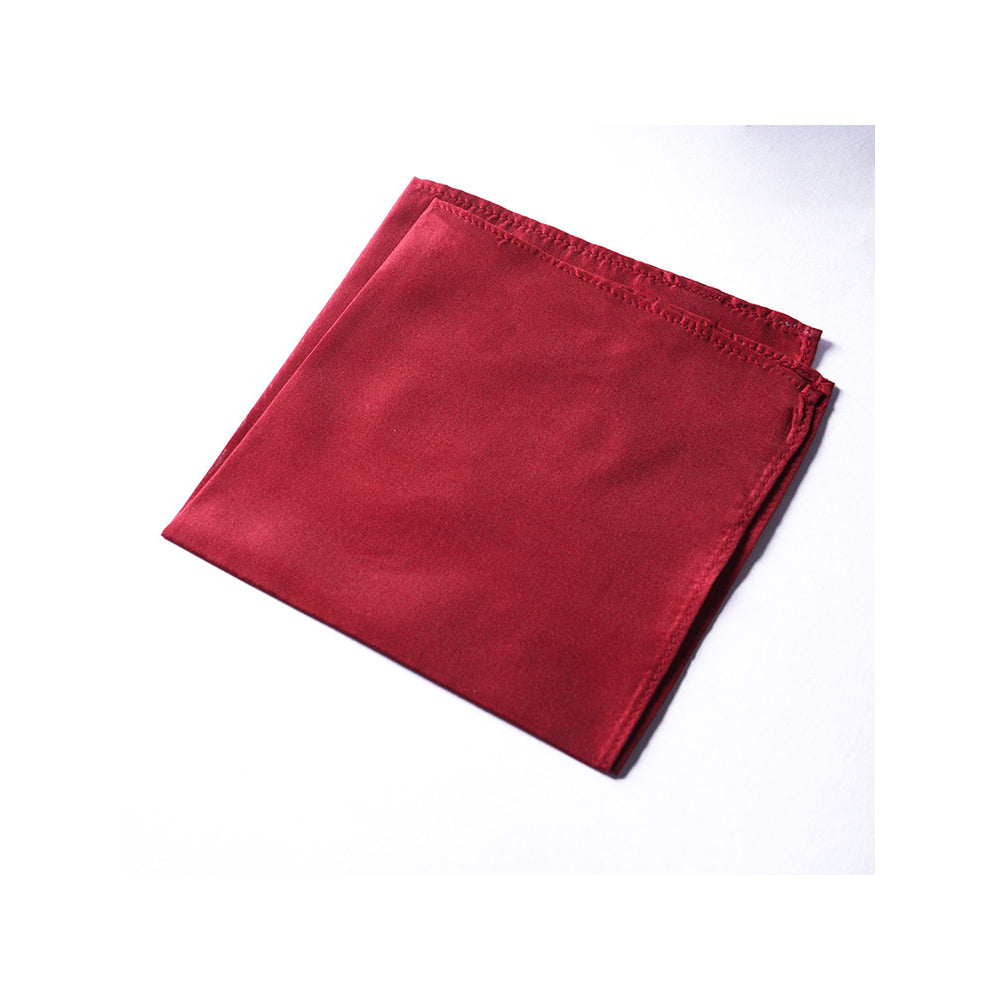 Bubber Blu Maroon Pocket Square