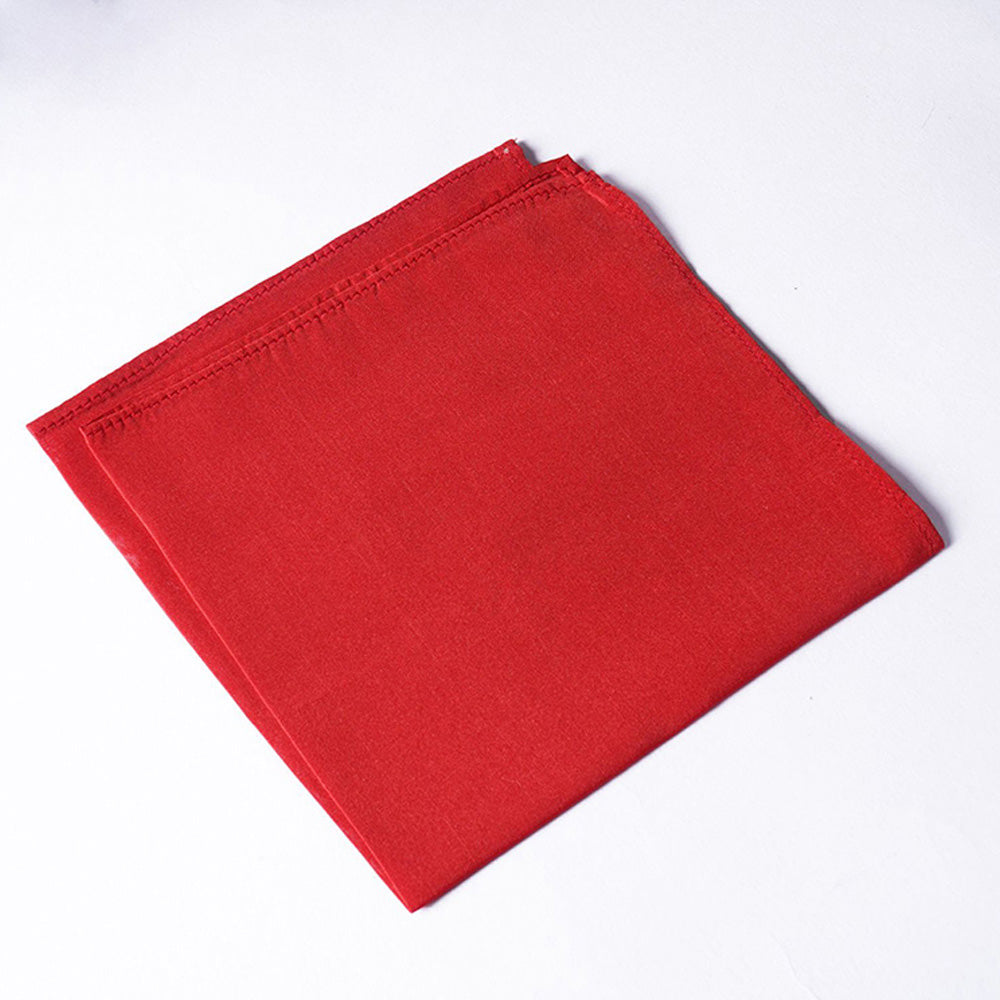 Bubber Blu Red Pocket Square