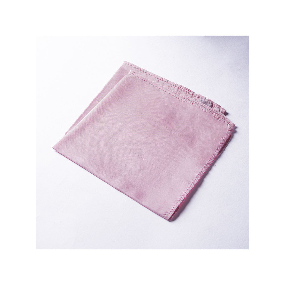 Bubber Blu Baby Pink Pocket Square