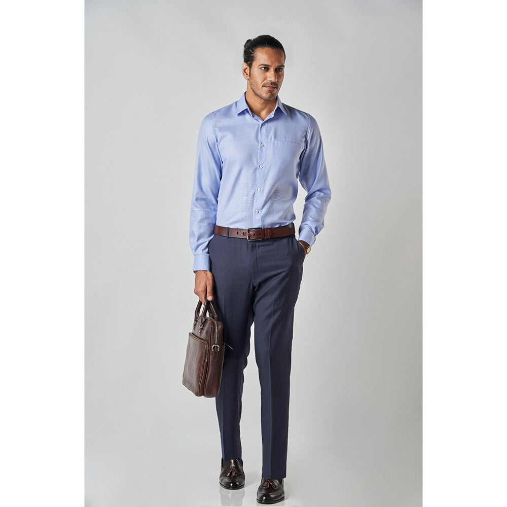 Bubber Blu Brando Powder Light Blue Classic Shirt