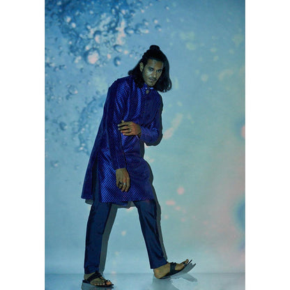 Bubber Blu Hudson Orbit Navy Blue Kurta