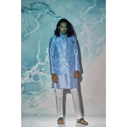 Bubber Blu Bastian Sky Compass Rose Light Blue Kurta