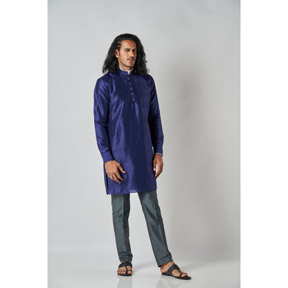 Bubber Blu Davey Indigo Helm Navy Blue Kurta