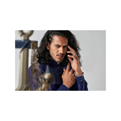 Bubber Blu Davey Indigo Helm Navy Blue Kurta