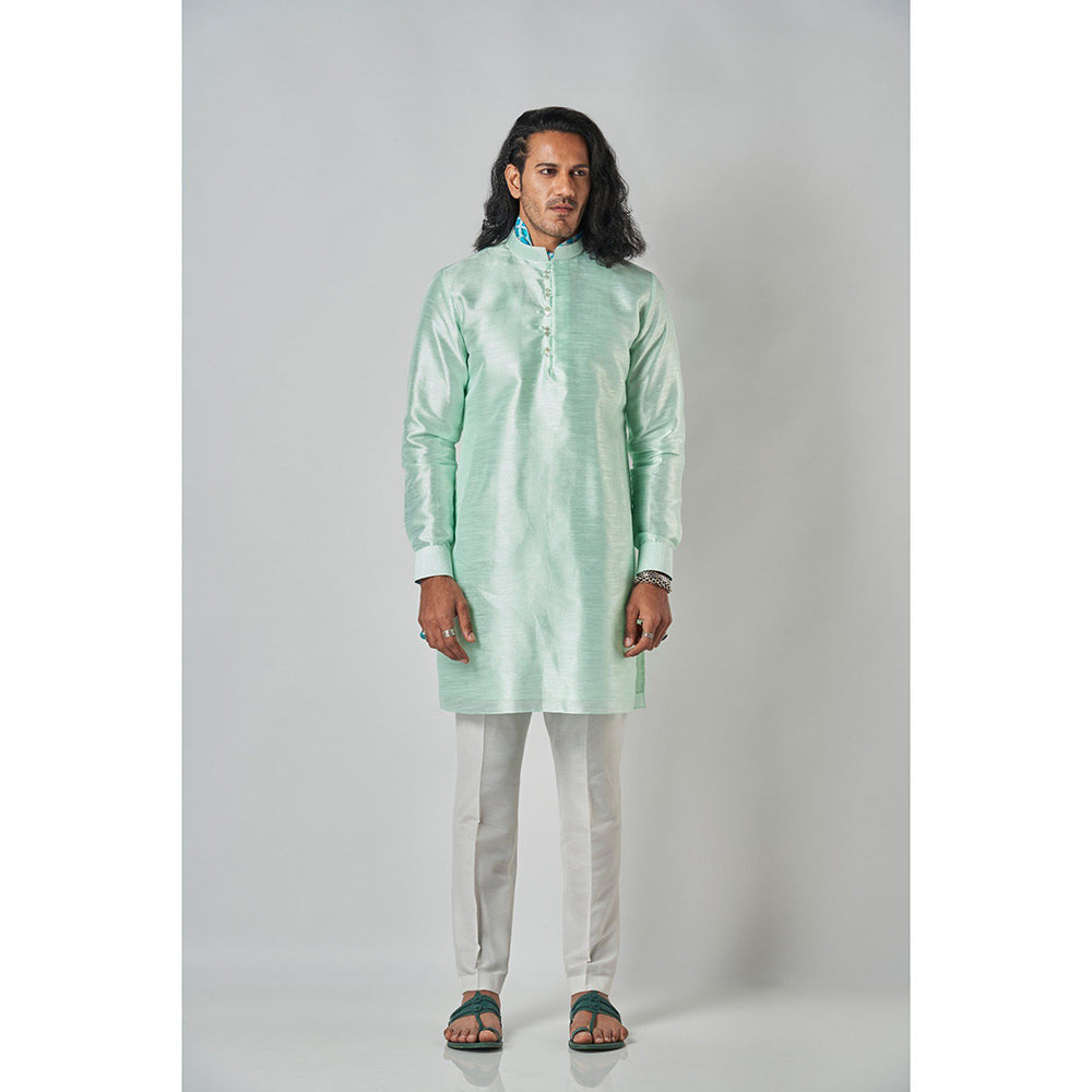 Bubber Blu Quint Light Mint Green Kurta
