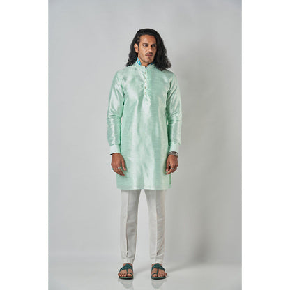 Bubber Blu Quint Light Mint Green Kurta