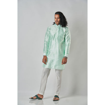 Bubber Blu Quint Light Mint Green Kurta