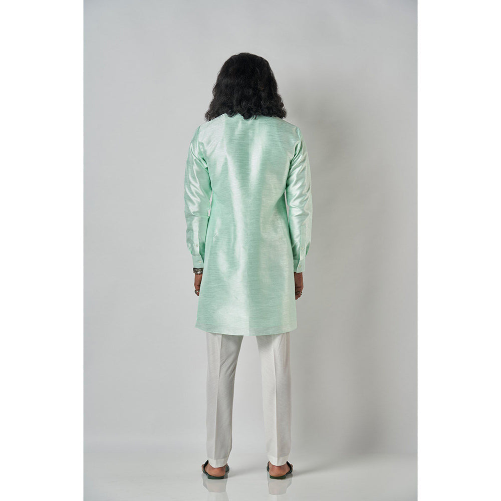 Bubber Blu Quint Light Mint Green Kurta