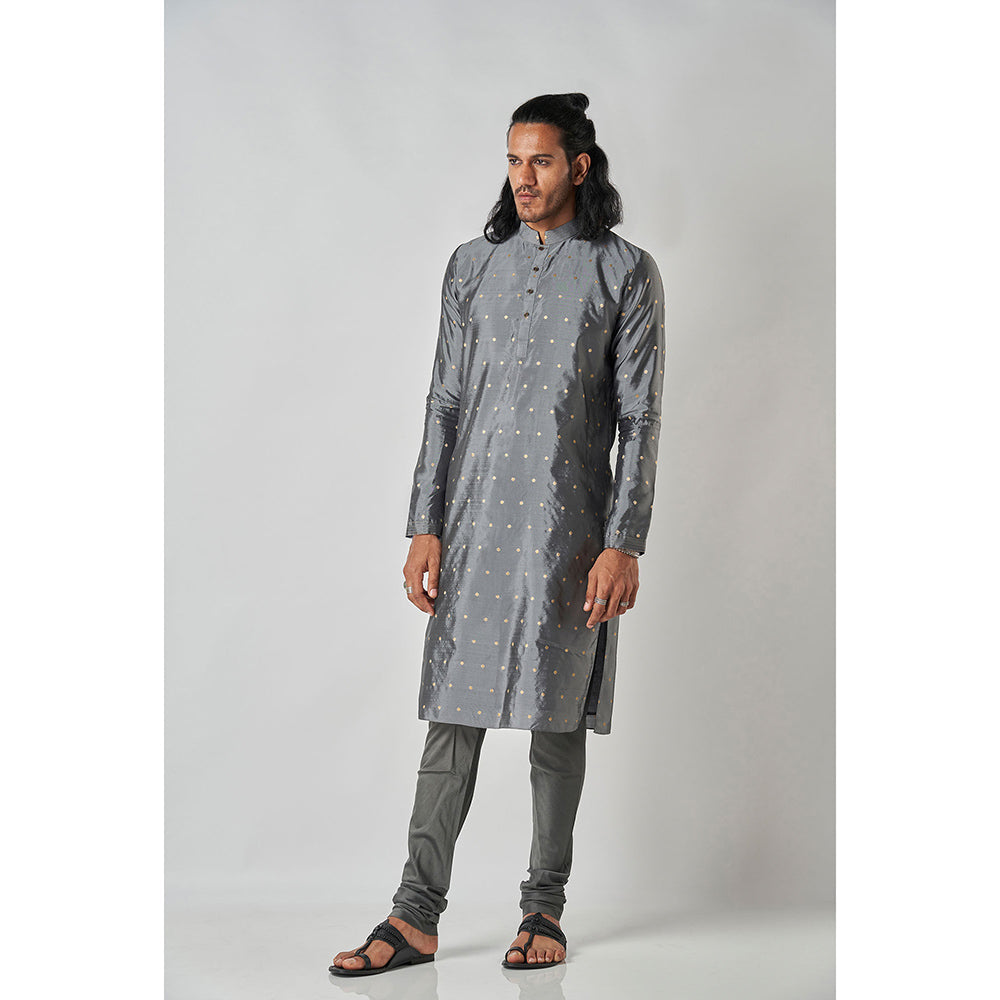 Bubber Blu Vasco Grey Clover Kurta
