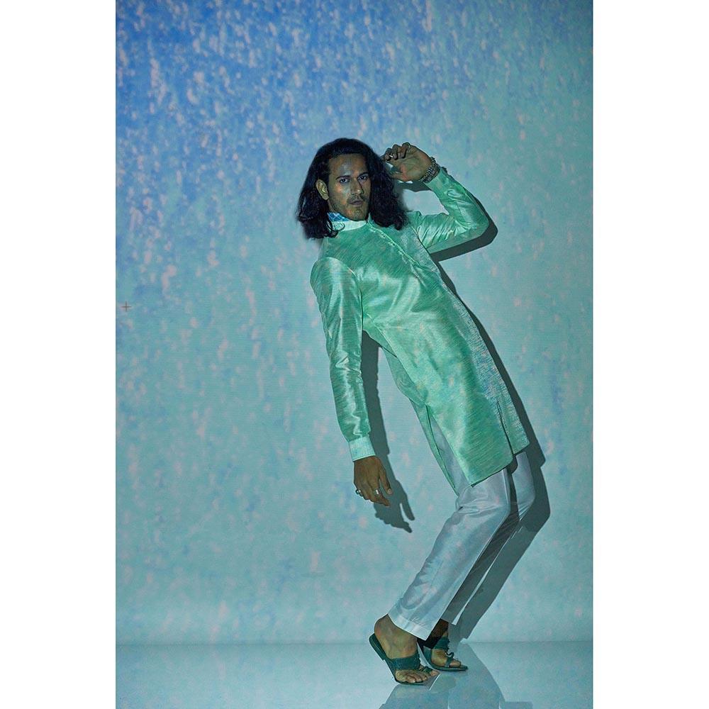 Bubber Blu Quint Mint Green Kurta