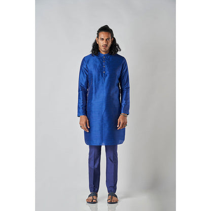 Bubber Blu Benson Prussian Blue Kurta