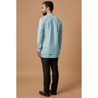 Bubber Couture Blue Zayan Shirt Kurta