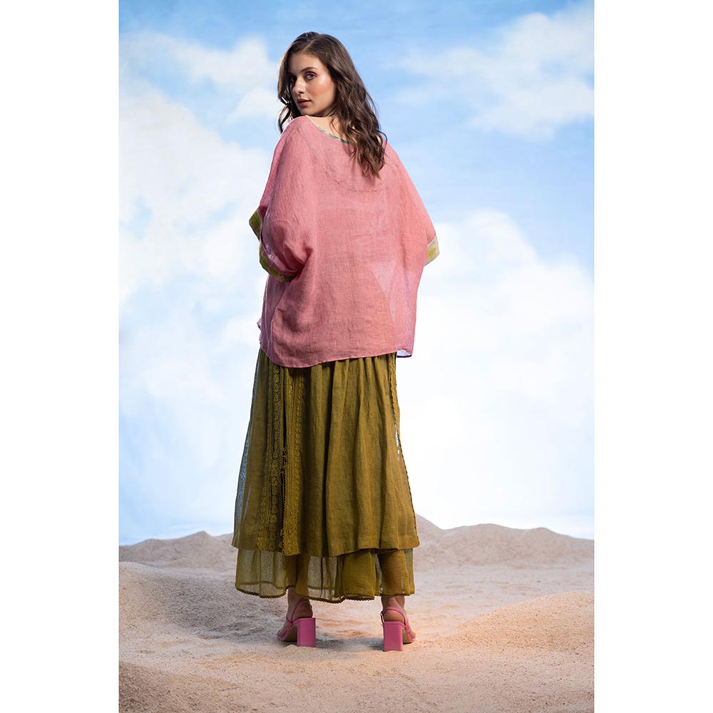 CAPISVIRLEO Embroidered Linen Top