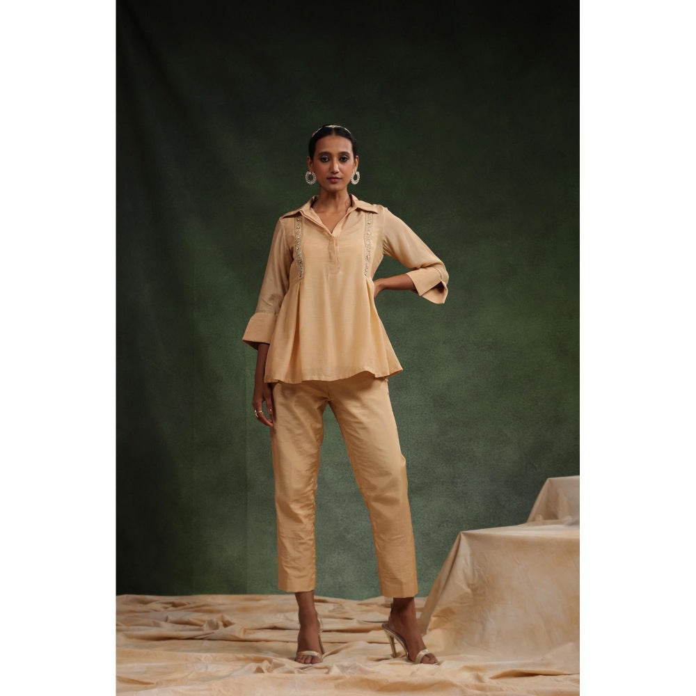 CHARU MAKKAR Beige Diva Co-Ord (Set of 3)