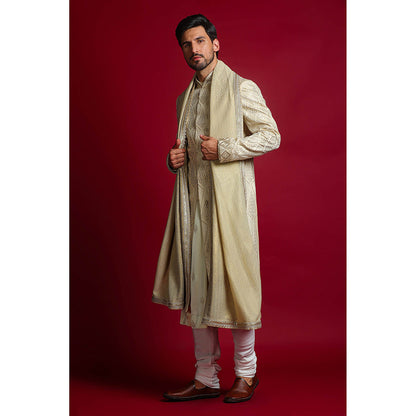CHAR CHAAND Ivory Majesty Sherwani Set