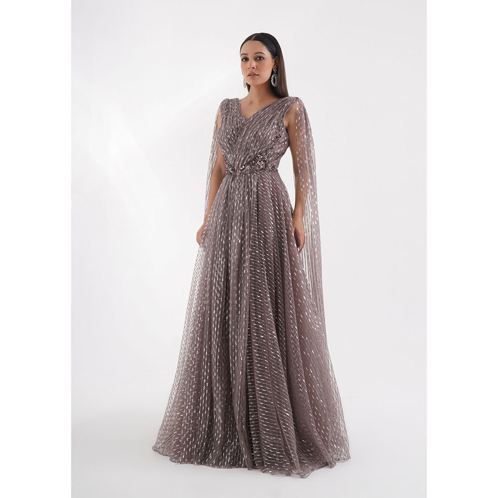 CHAASHNI BY MAANSI & KETAN Lavender Gown